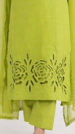 3-Piece Handmade Cutwork Design suit