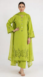 3-Piece Handmade Cutwork Design suit