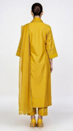 3-Piece Cotton Suit with Embroidered Detail