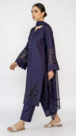 3-Piece Handmade Cutwork Design suit