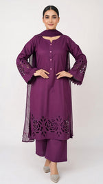 3-Piece Handmade Cutwork Design suit