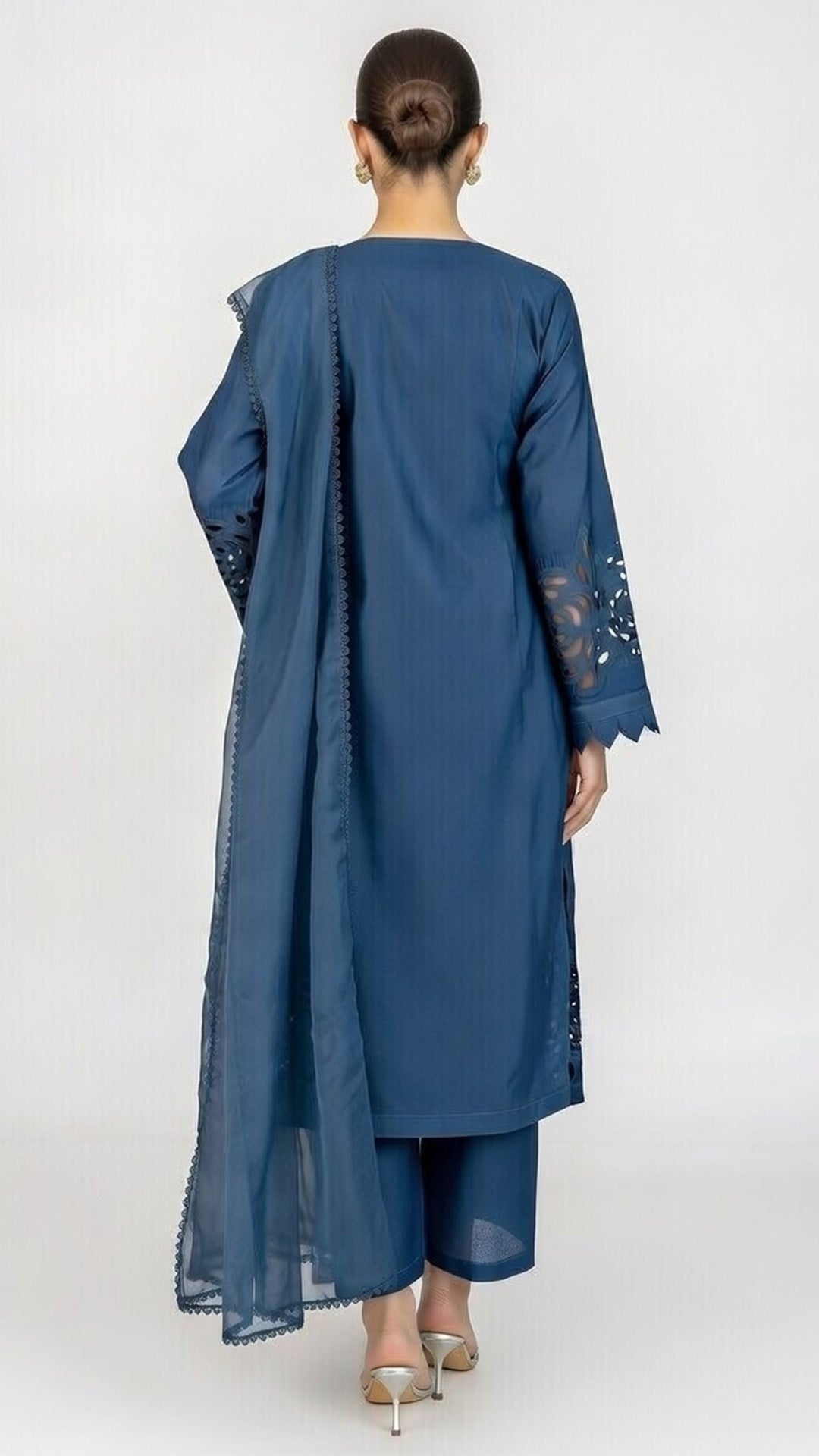 3-Piece Handmade Cutwork Design suit